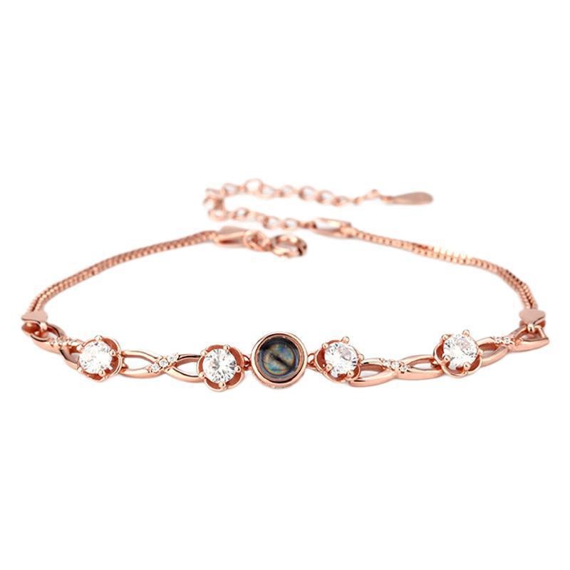 Customized Infinity Symbol Photo Projection Bracelet