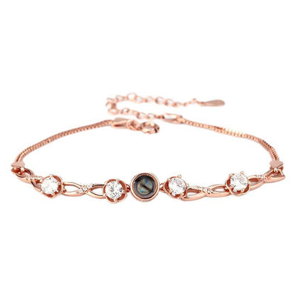 Customized Infinity Symbol Photo Projection Bracelet