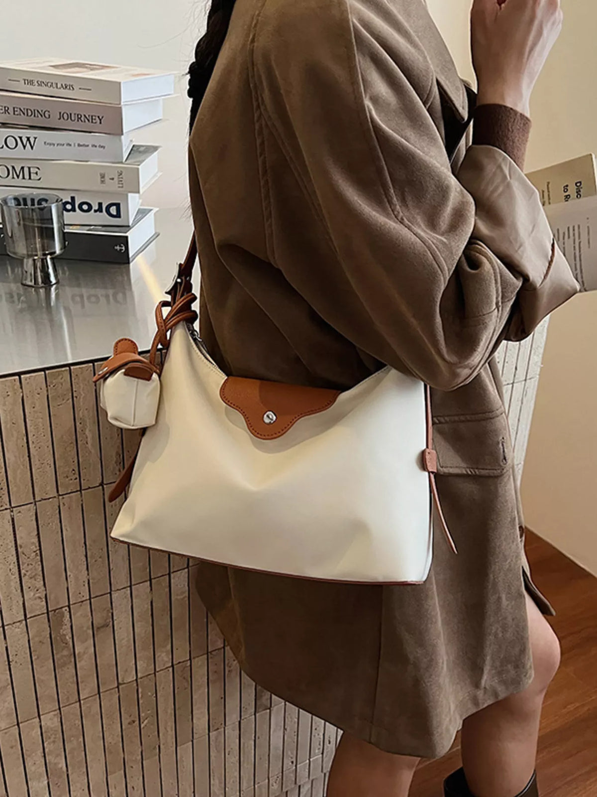 Hobo Crossbody Bag with Coin Purse