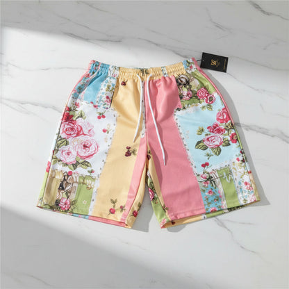 Women’s Retro Floral Print Casual Shorts