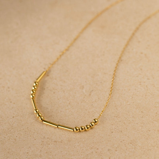 Morse Code Custom Name Necklace