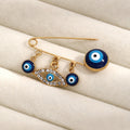 Evil Eye Hand Brooch Pin