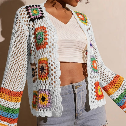 Women's Elegant Crochet Cardigan