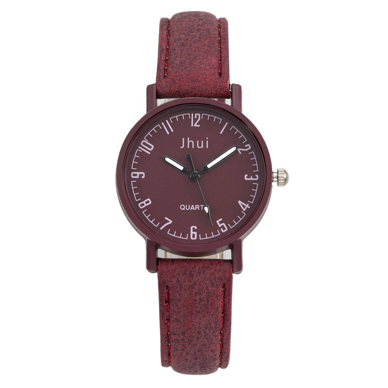 Retro Dial With Numeral Markings, Leather Strap And A Fresh Minimalist Style For Women