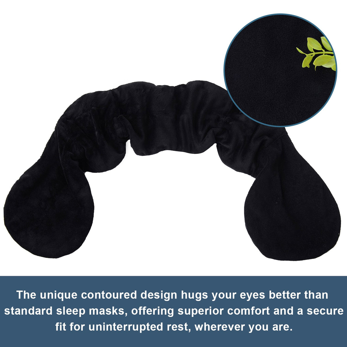 Closeout - Weighted Sleep Mask with Glass Beads for Men Women Sleeping Nap Travel