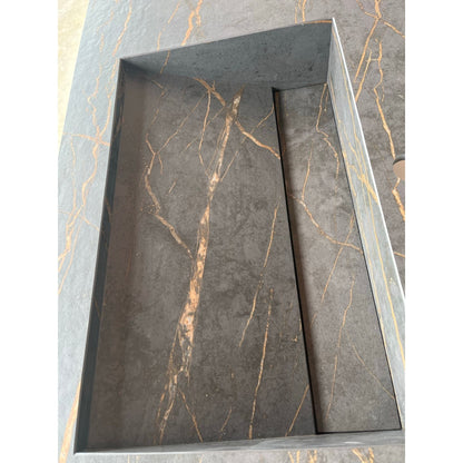 Dekton Laurent Engineered Porcelain Double Basin Sink - Handcrafted
