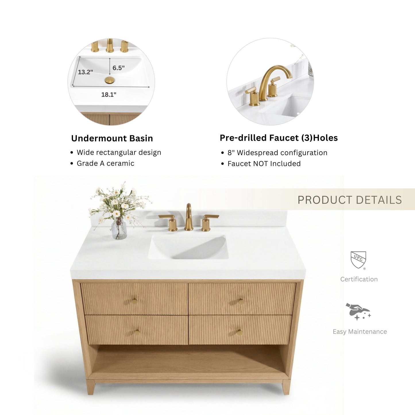 Momo 48" Bath Vanity Set