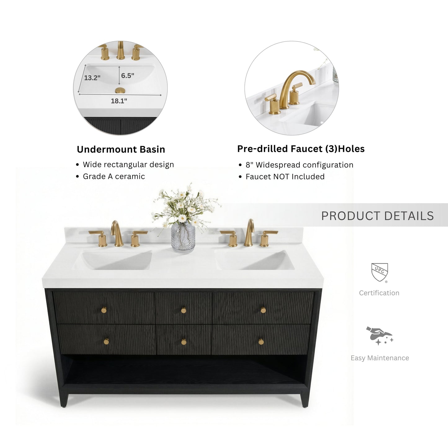 Momo 60" Bath Vanity Set