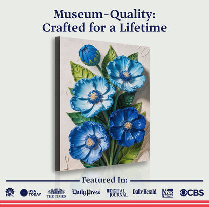 Blue Blossom Bouquet Wall Art
