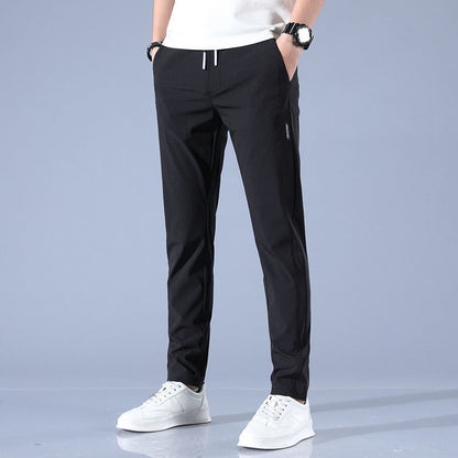 🧊 Men's Ice Silk Plus Size Straight-Leg Pants