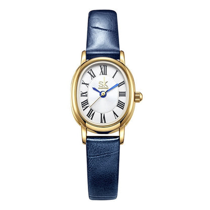 Retro Oval Leather Belt Quartz Watch
