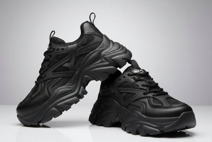 Thick-Bottom Breathable White Shoes for Women — Stylish & Cushioned