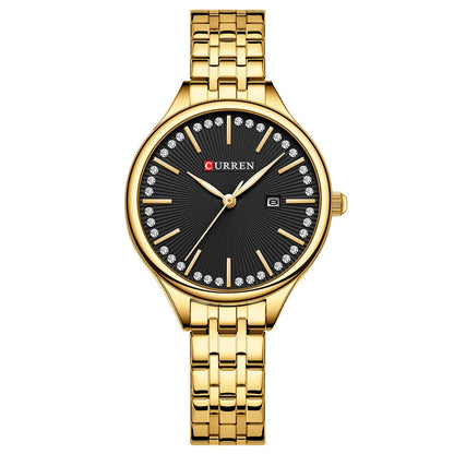 Womens Waterproof Simple Bar-Clasp Watch