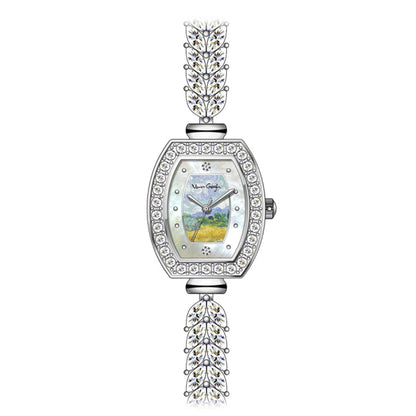 Van Gogh Yaoguang Full Starry River Series Sunflower Women's Steel Band Watch