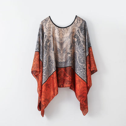Pullover Shawl Outerwear Cover-up Multifunctional Scarf