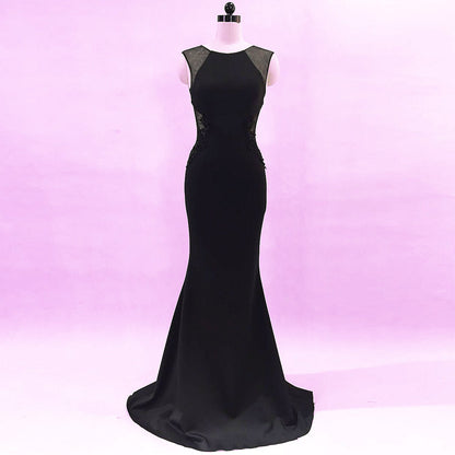 Evening Dress Women Cocktail Host Slim Fit Elegant Five Colors Party Dress Maxi Dress