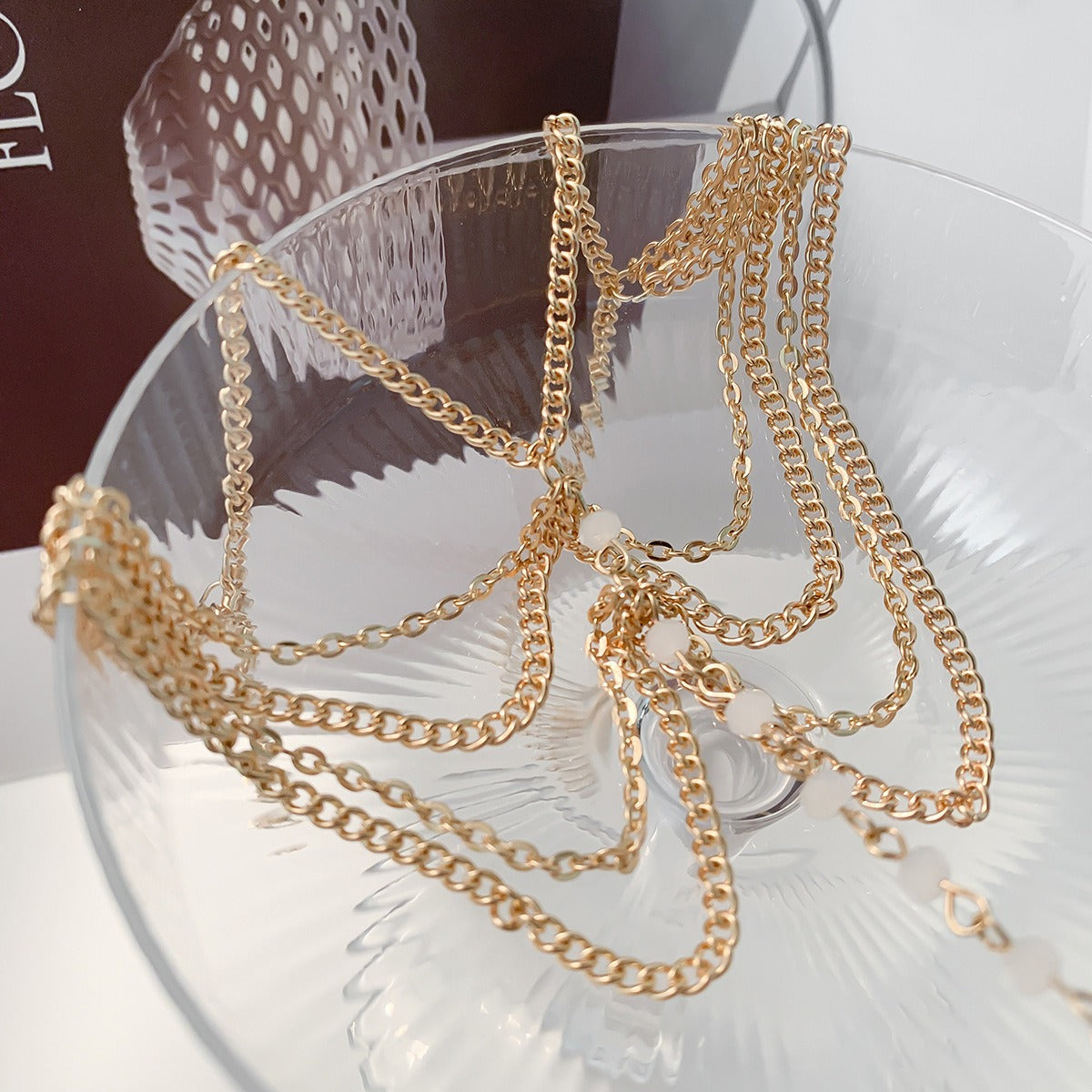 Beach Crystal Multi-layer Tassel Chain Foot Ornament