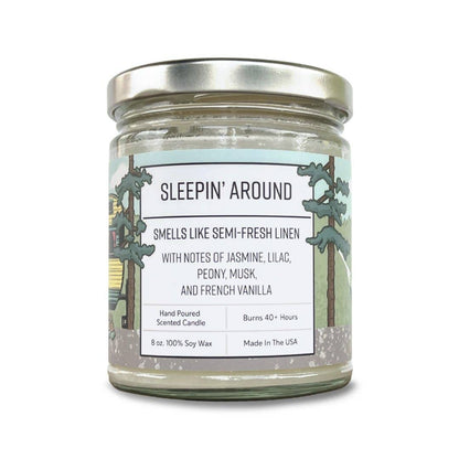 Sleepin Around Jasmine Lilac 8oz Soy Candle