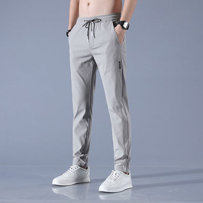 🧊 Men's Ice Silk Plus Size Straight-Leg Pants