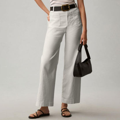 Plus Size High Waisted Slimming Solid Color Suit Pants