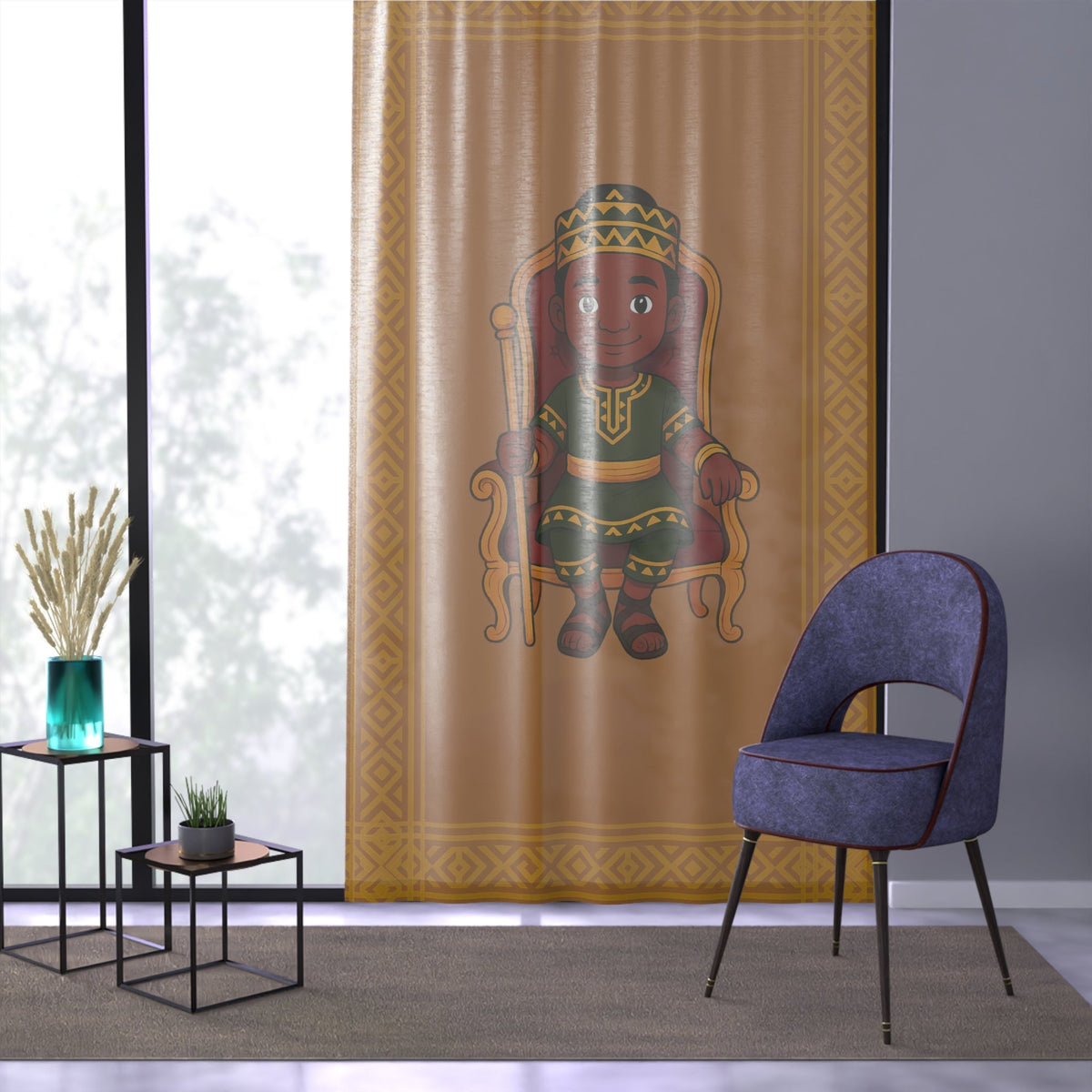 Crowned Royalty Sheer Curtain
