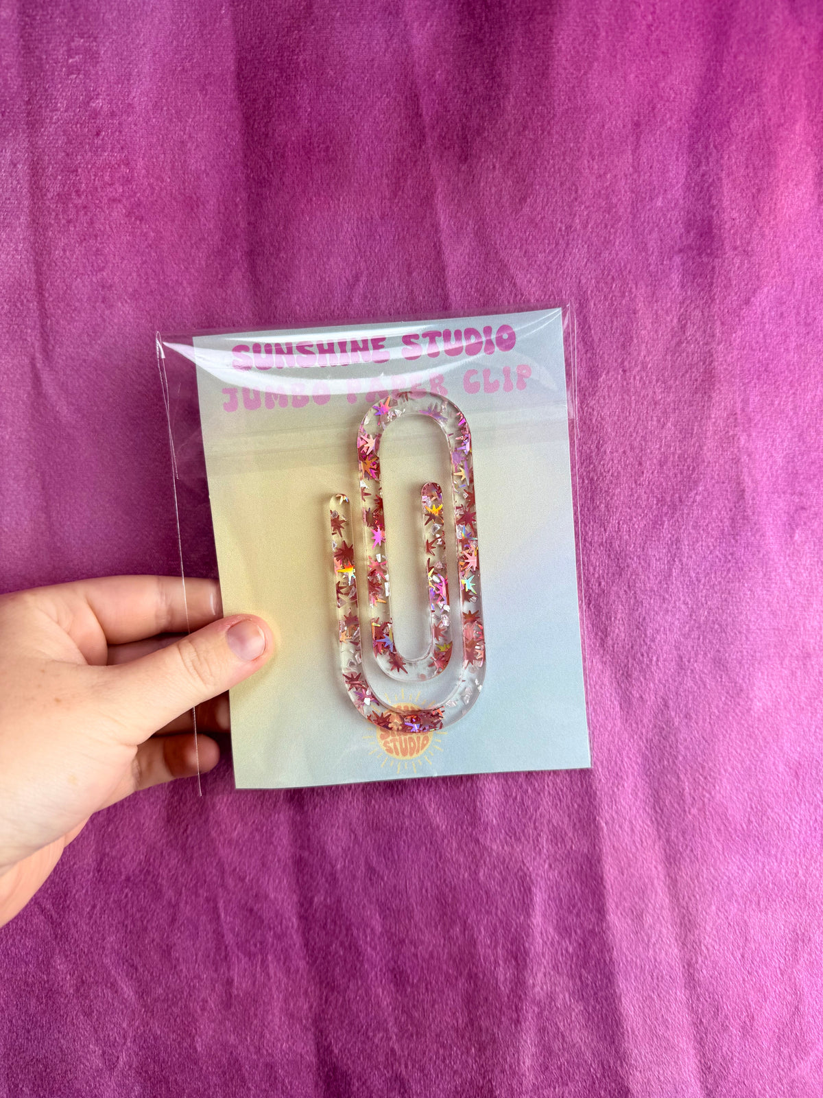 Colorful Jumbo Paperclips