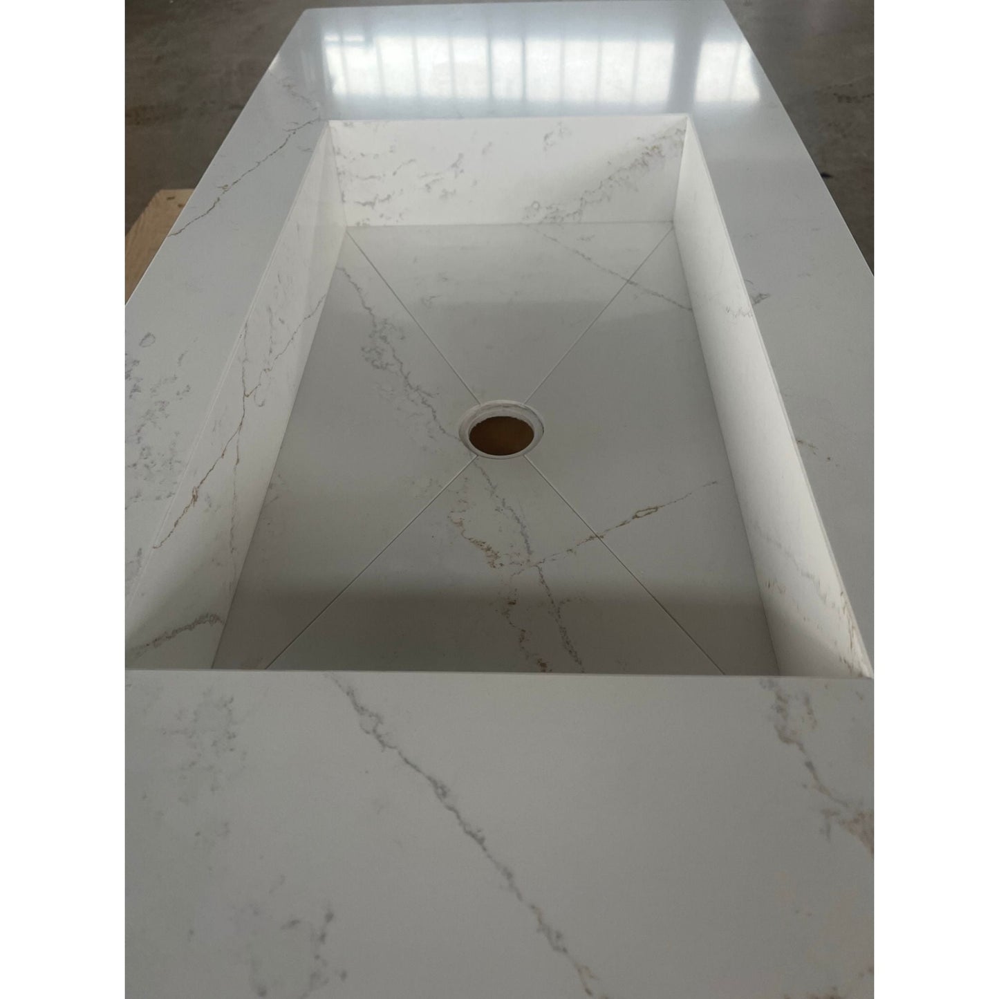 Handcrafted Silestone Quartz Sink - Polished Ethereal Glow Finish
