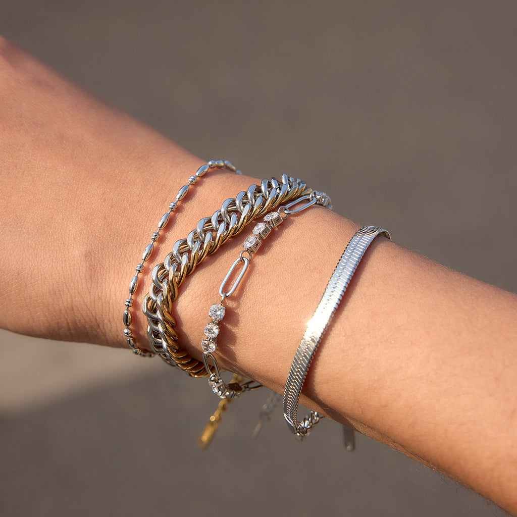 Stainless Steel Cuban Chain Bracelet