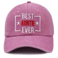 Best Auntle Ever Adjustable Wash Cotton Baseball Cap