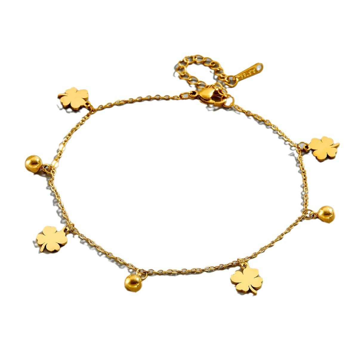 Gold Four-Leaf Clover Luxury Bracelet