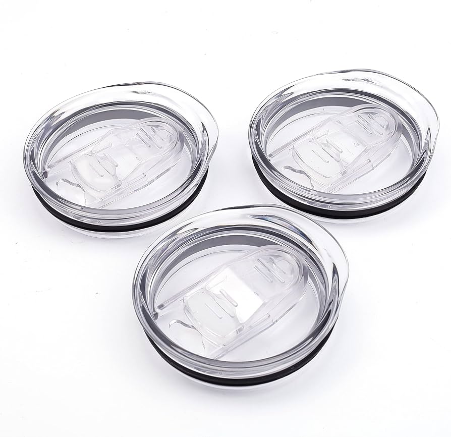 15oz, 20oz, 25oz, 30oz Tumbler Lids and 25oz Glass Tumbler Lids for Straight Skinny Tumblers
