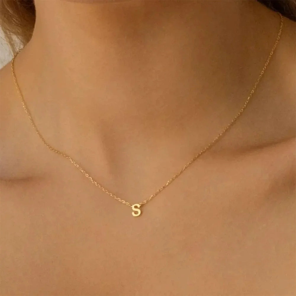 Delicate Initial Letter Necklace
