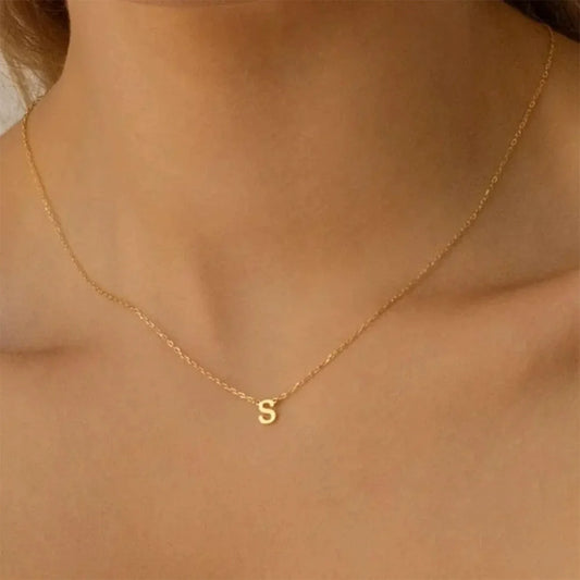 Delicate Initial Letter Necklace
