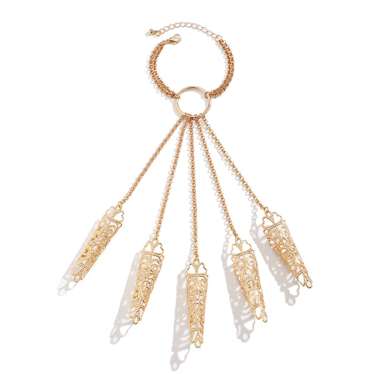 18k gold Halloween Gothic style ghost bracelet