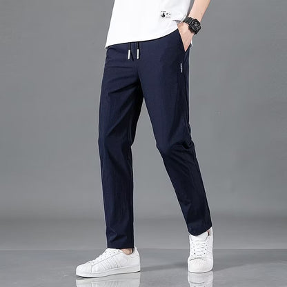 🧊 Men's Ice Silk Plus Size Straight-Leg Pants