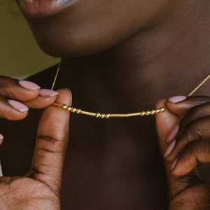 Morse Code Custom Name Necklace