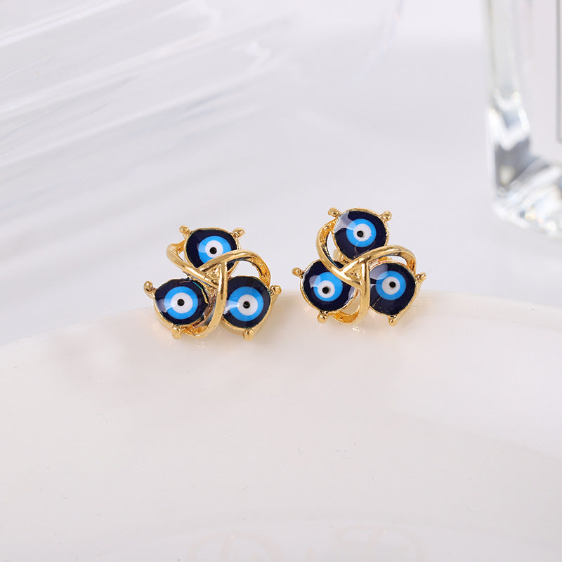 Evil Eye Necklace, Earrings and Ring Set