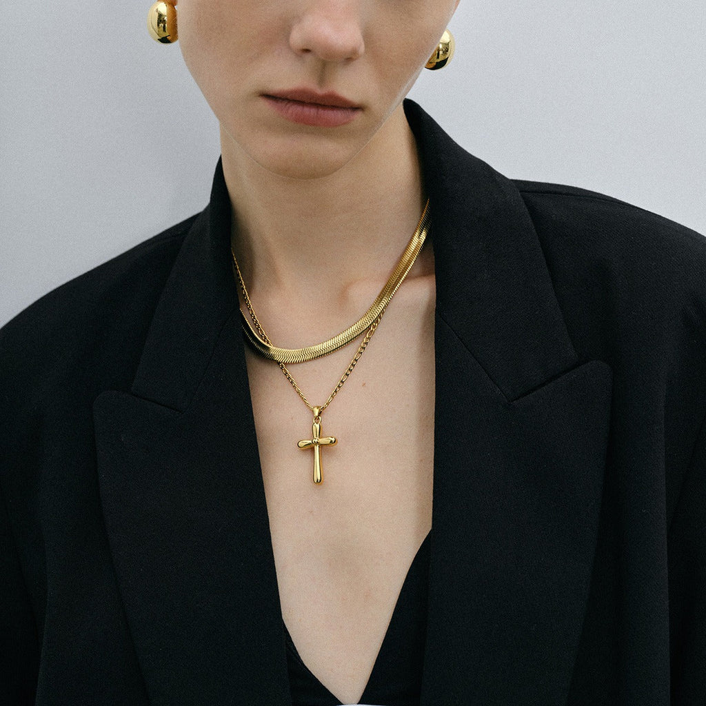 Light luxury and sophisticated sweater chain/pearl necklace