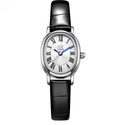 Retro Oval Leather Belt Quartz Watch