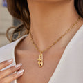 Stainless Steel Paperclip Pendant Necklace