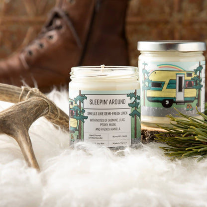 Sleepin Around Jasmine Lilac 8oz Soy Candle