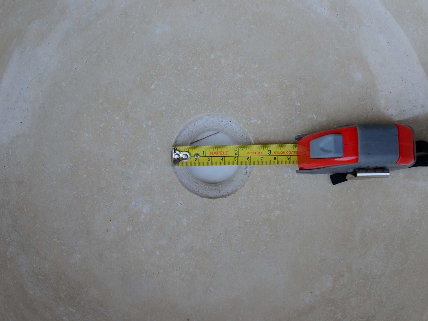 Light Travertine Handcrafted Vessel Sink - Authentic Hand Polished Natural Stone