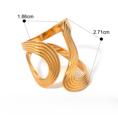 18K gold earrings, rings, and bracelets for a luxurious and high-end look