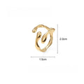 18K gold titanium steel open ring