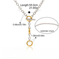 18K gold lightweight luxury Cuban link chain