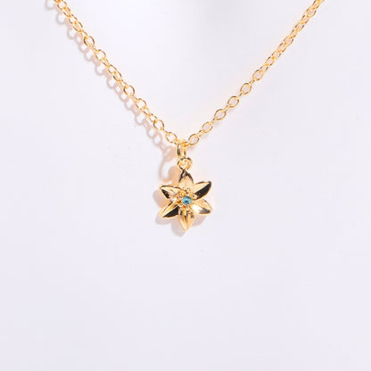 18 Gold December Birth Flower Bracelet