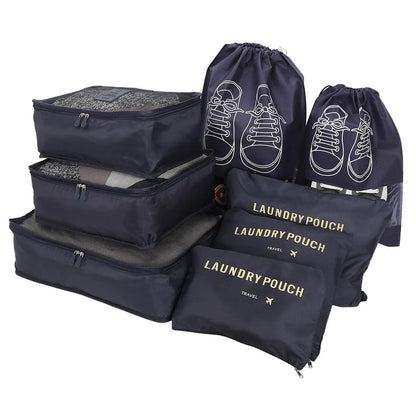 8Pcs/Set Travel Organizer Storage Bags