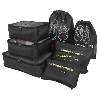 8Pcs/Set Travel Organizer Storage Bags