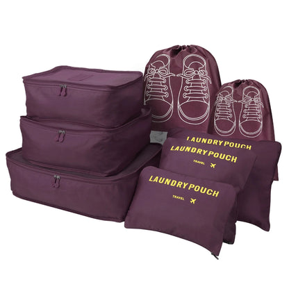 8Pcs/Set Travel Organizer Storage Bags