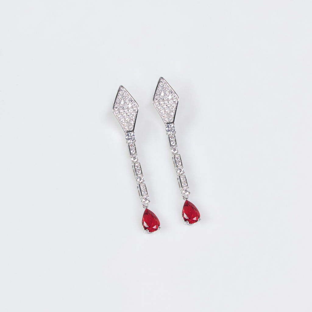 S925 Silver Snake-Shaped Necklace Set with Full Zirconia Pave